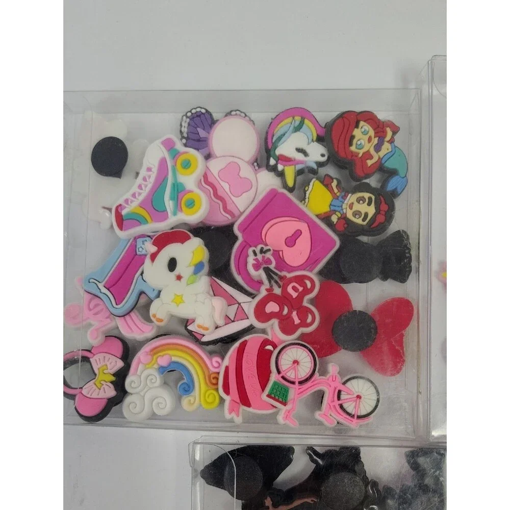 3 Packages Of Colorful Shoe Charms